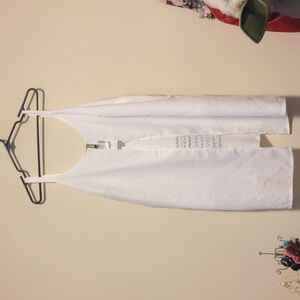 BNWT Penningtons 1X White Tank Top Adjustable Straps High Low Knit Shirt